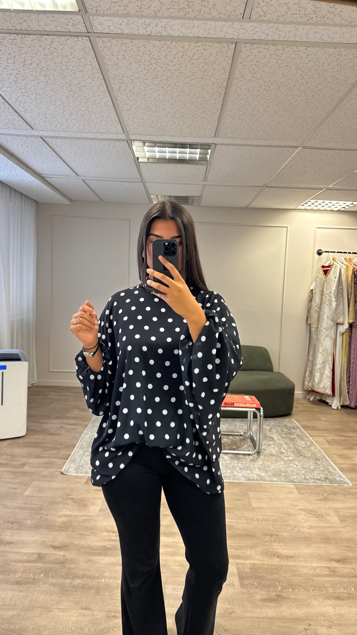 Blouse à pois