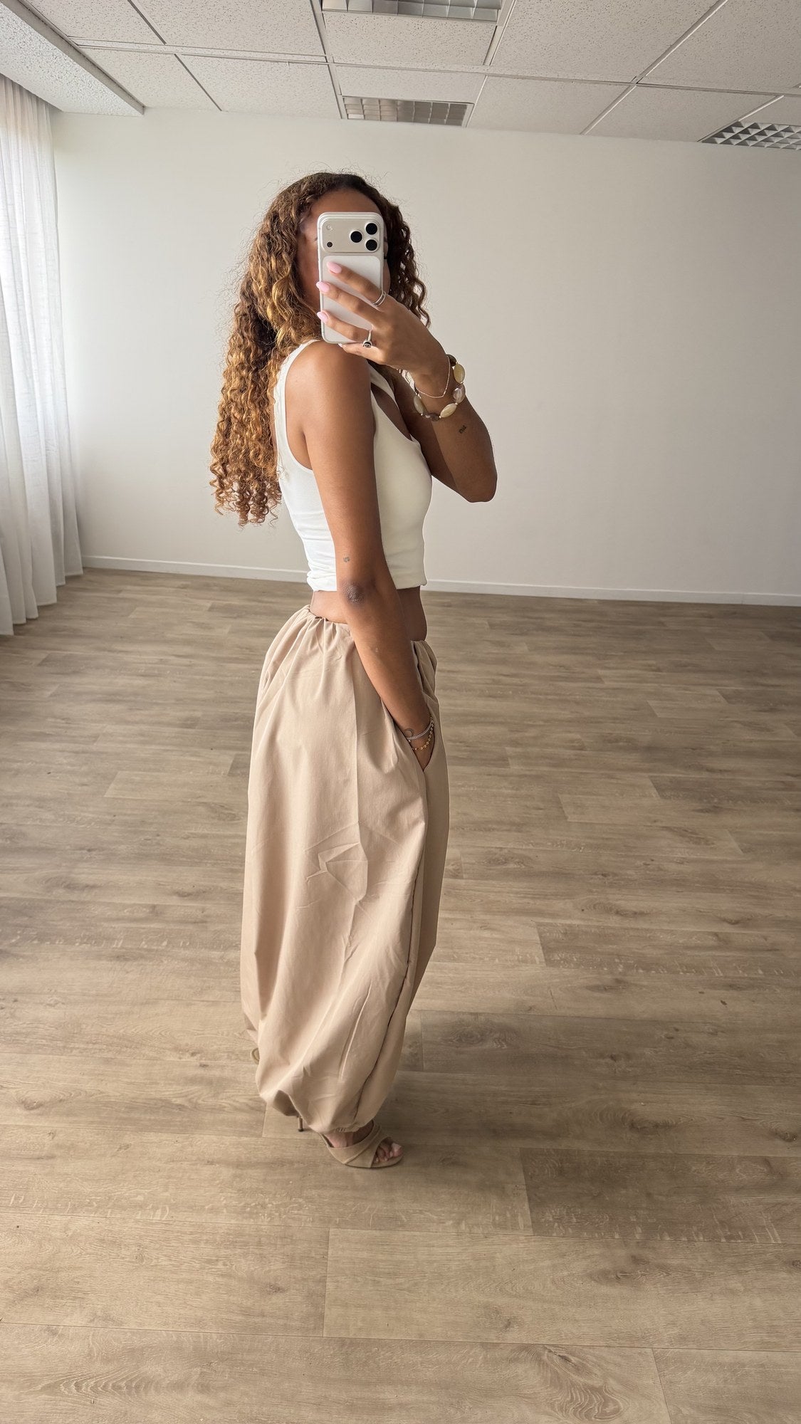 Pantalon Ballon Camel - vue 3