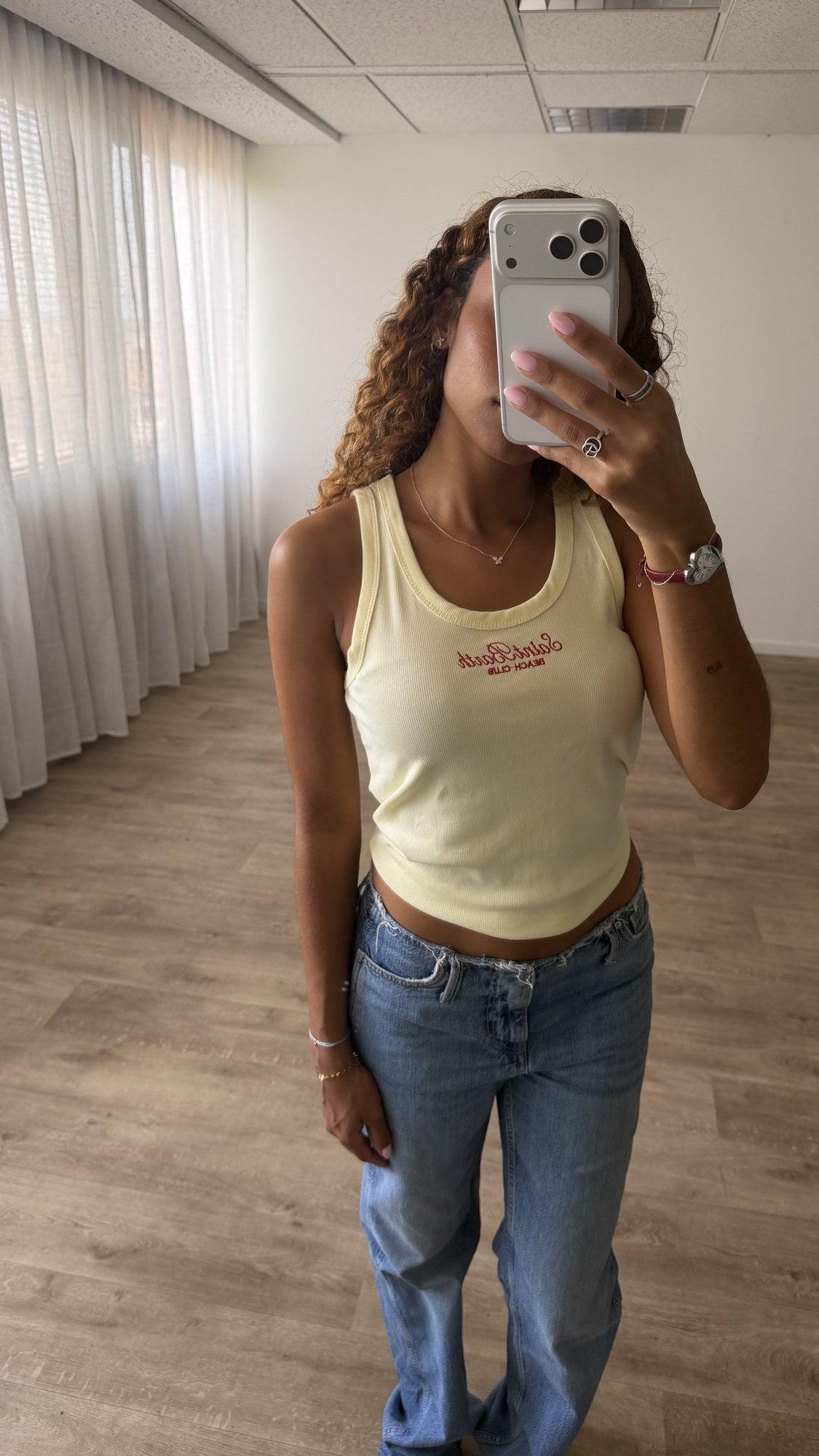 Top Saint Barth Jaune - plein pied