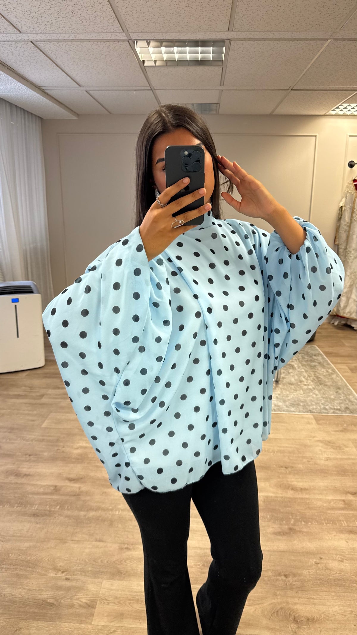 Blouse à pois