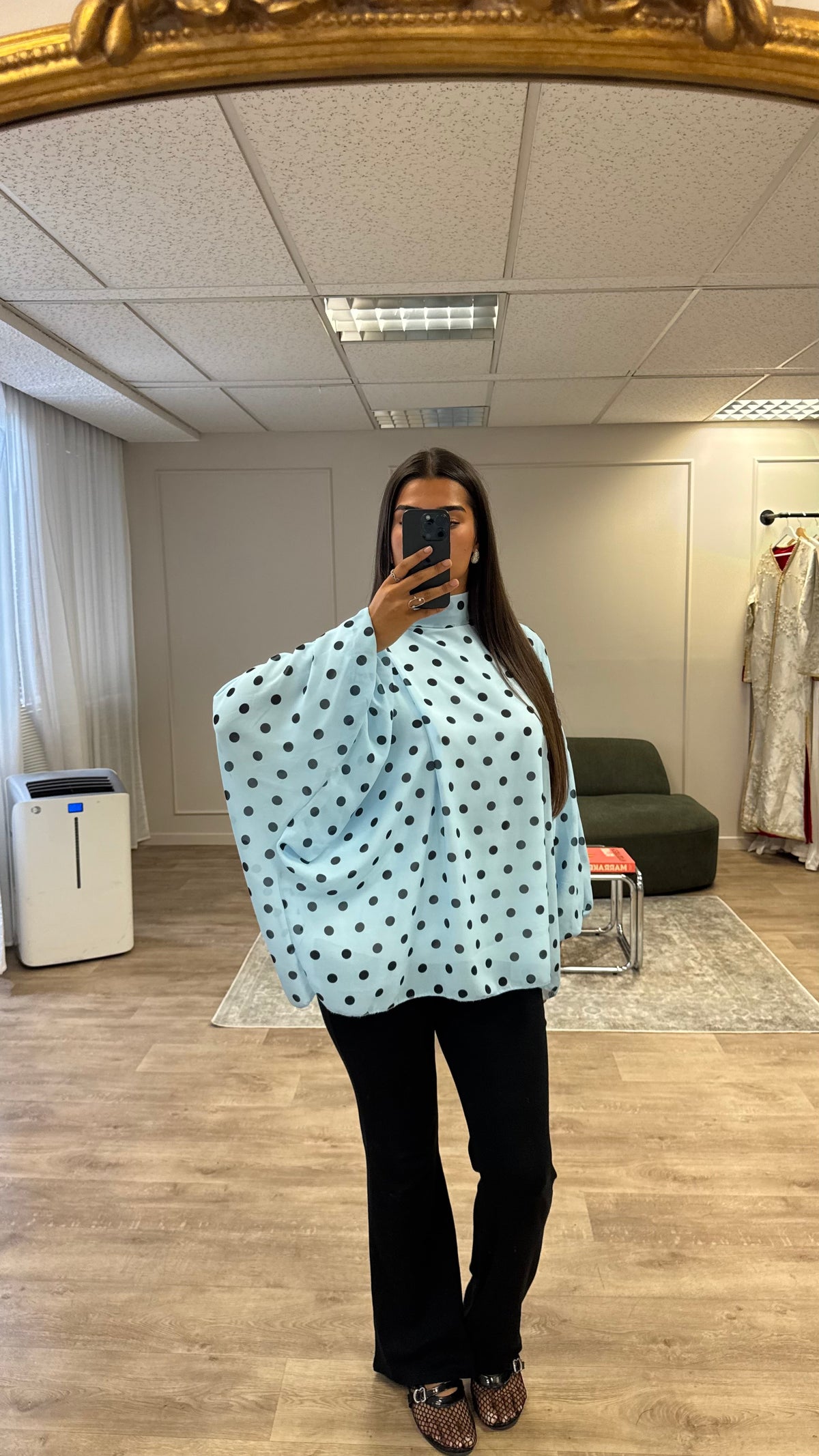 Blouse à pois