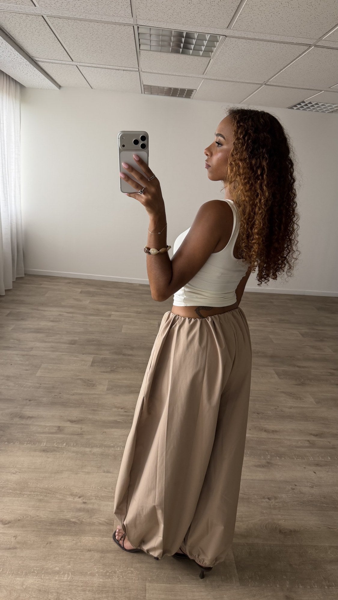 Pantalon Ballon Camel - vue 1